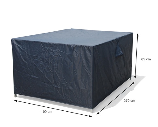 [408720] Garden Imp. | Afdekhoes Coverit vr Tuinset Waterafstotend Elastieken Hoeken Polyester Grijs 270x190x85cm