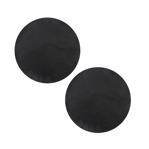 [402865] GRILLMAT, zwart, glasvezel, dia 40 x 0.2 cm, rond, voorkomt kleven aan barbecuerooster, 2 stuk(s), per set