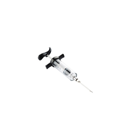 [402899] MARINADE-INJECTOR, zwart/transparant, abs/rvs/kunststof, 3.5 x 7 x 14.5 cm, geschikt voor barbecue, 1 stuk(s)