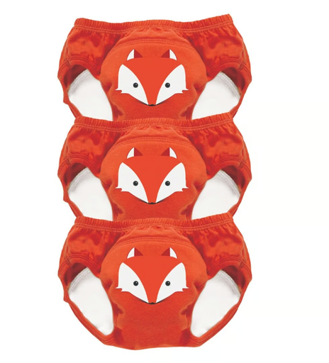 [435457] OEFENBROEKJE, 24-36M, oranje, vos, Potty training pants, herbruikbaar, per 3