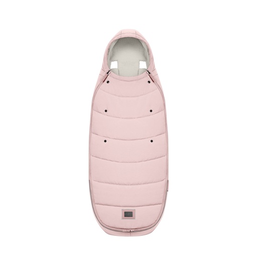 [469201] VOETENZAK, peach pink - light pink, uni, fleece, klassiek model, vr Priam 4.0/e-Priam, 2023