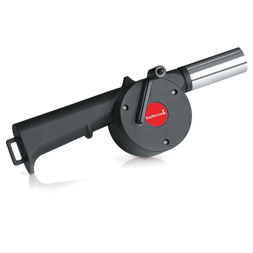 [21638] BARBECUEVENTILATOR, universeel model, zwart/rood, kunststof, 24.5 cm