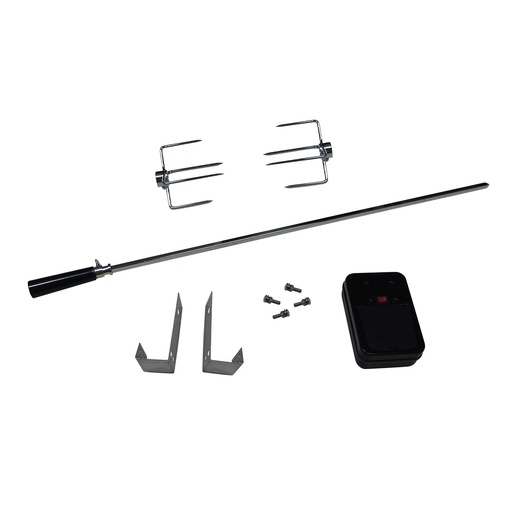 [214960] BRAADSPIT, 80 cm, voor Brahma/Quisson/ Stella, motor: 2x D batterijen (excl.), 2 spitvorken, 2 bevestigingshaken
