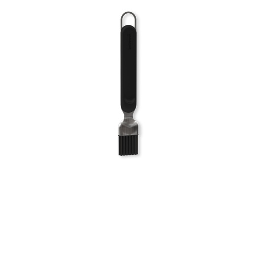 [380657] MARINEERBORSTEL, Olivia, marinadebostel, zilver/zwart, met ergonomisch handvat: kunststof