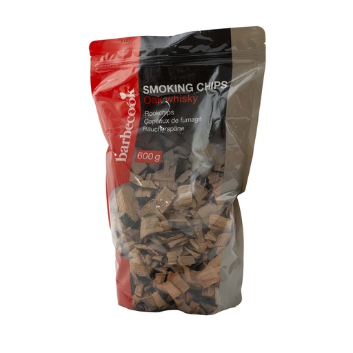 [425879] HOUTSNIPPERS, rookchips, eik/whiskey, 600 g, rooksmaak, vr rookovens/bbq, ideaal bij vlees/kip/lam/groenten/kaas