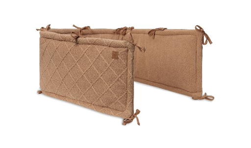 [510626] Playpen bumper 180x30cm Check Knit Biscuit