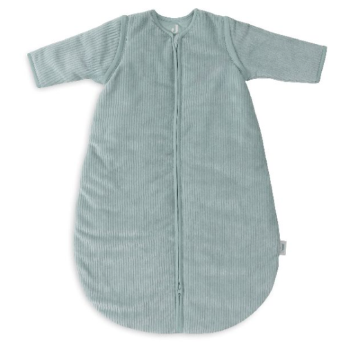 [510662] Sleeping Bag with Rem. Sleeves Round 110cm Rib Sea Green