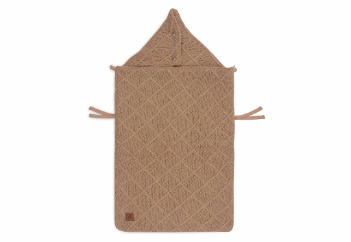 [510700] Jollein | Voetenzak Groep 0+ 3/5punts Gordel Check Knit Biscuit  Bruin