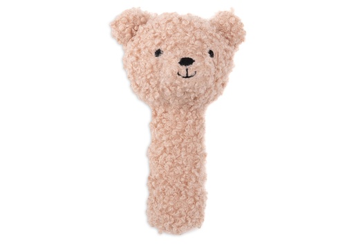 [510749] Jollein | Rammelaar Teddy Beer Wild Rose Textiel Roze