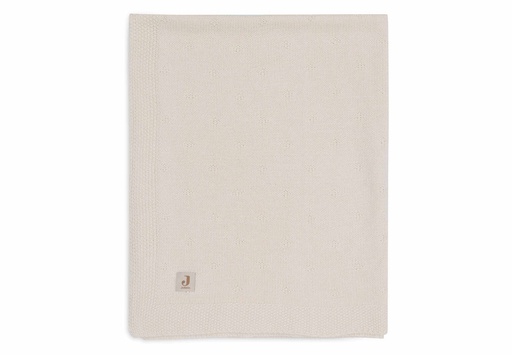 [510818] Jollein | Deken Cosy Knit Ivory Ecru 100x150cm