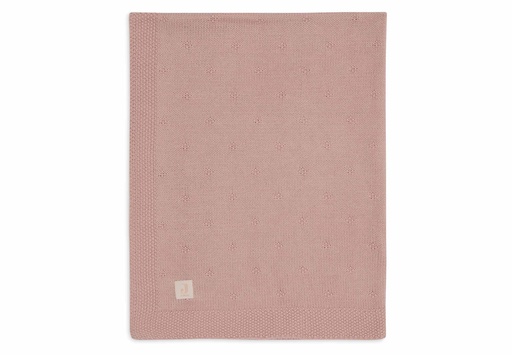 [510819] Blanket Cot 100x150cm Cosy Knit Wild Rose