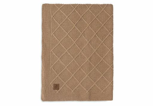 [510824] Jollein | Deken Check Knit Biscuit Bruin 100x150cm