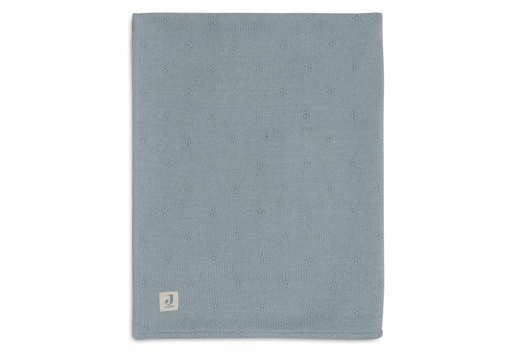[510832] Jollein | Deken Cosy Knit Sea Green Tricot/Velvet Groen 100x150cm