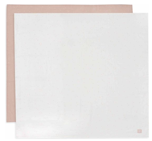 [510859] Swaddle Muslin 115x115cm Twinkling Wild Rose (2pack)