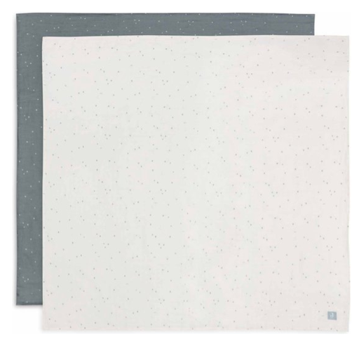 [510860] Swaddle Muslin 115x115cm Twinkling Sea Green (2pack)