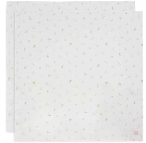 [510862] Swaddle Muslin 115x115cm Lovely Birds (2pack)