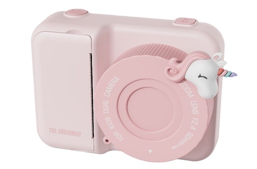 [486035] FOTOTOESTEL, urban zoo, unicorn, foto, printfunctie 32GB, micro SD, ⤯ 3 inch, 48MP + 3 rollen printpapier, Lithium Ion, 5-10 J  