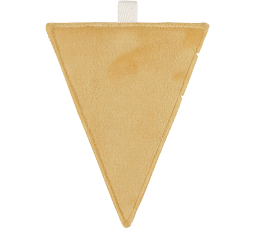 [511039] TEXTIEL VLAG, oker, geribbeld, textiel, L: 12 cm, Vlaggenlijn, decoratie