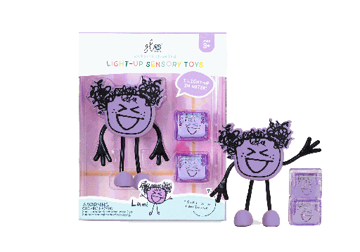 [477186] Glo Pals | Badspeelgoed Light Up Cubes Lumi Paars