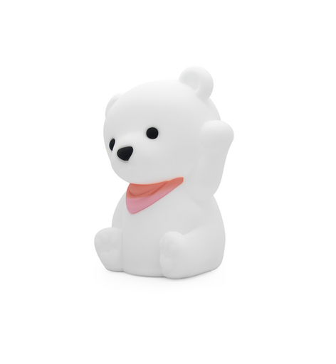 [399584] Dhink | Nachtlamp Teddybear Tot Draadloos Siliconen incl USB Kabel Timer 15min 3 Licht Modules