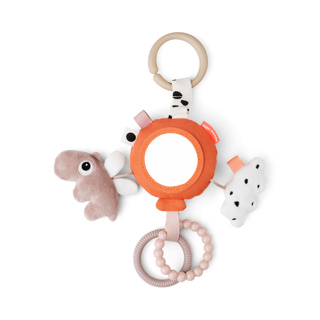 [456699] MAXI-COSI HANGER, To Go Activity Mirror, Happy Clouds, papaya, uni, textiel, +activities, vanaf 0 maand, 2024