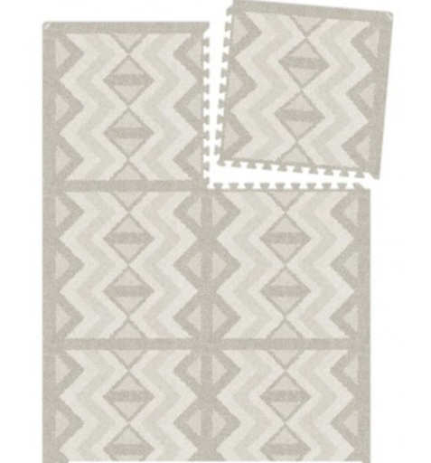 [487082] Eeveve | Puzzelmat Puzzle Mat Kilim Feather Grey