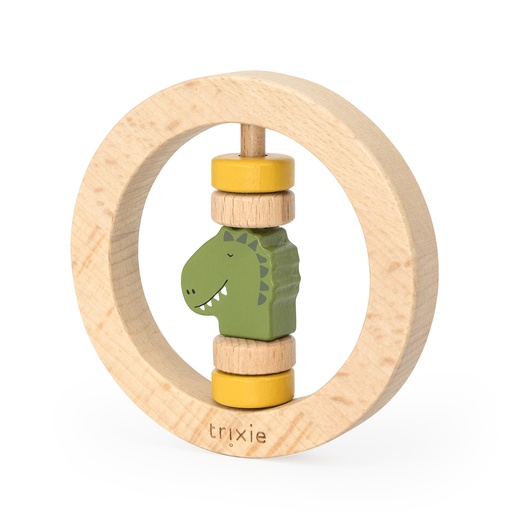 [518645] Trixie | Rammelaar Mr. Dino Hout Rond Groen Ø9cm