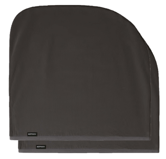 [471161] ZONNESCHERM VOOR DE WAGEN, Small, Sun socks, zwart, uni, sok schuift rond de raamstijl vr zijraam, 2 stuks