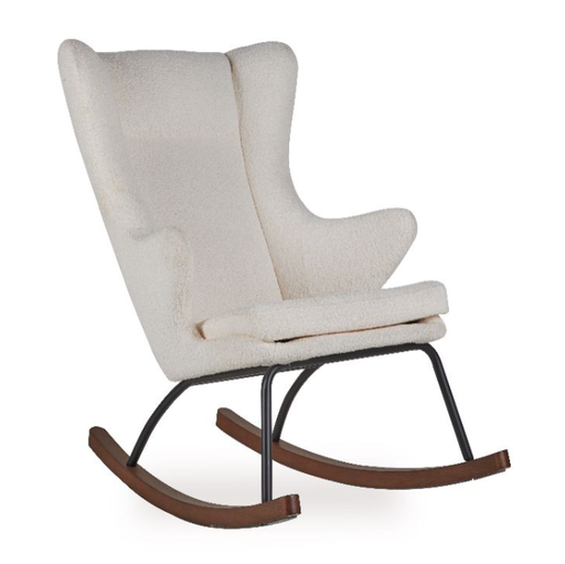 [474329] Quax | Zetel Chair de Luxe Boucle Cream Hout Donker 