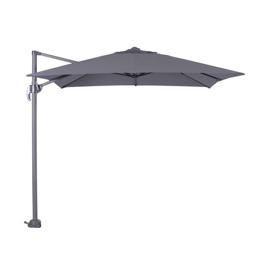 [430412] PARASOL, Hawaii S, 250 x 250 cm, donker black alu frame, 180 g/m2 doek, 360° draaibaar