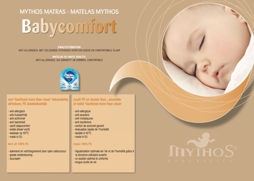 [522794] MYTHOS | Matras Babycomfort park 72x93cm