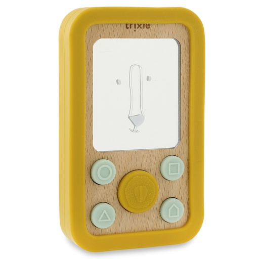 [523089] Trixie | Mutimedia Mr. Lion Mobiel Hout/Siliconen Geel 