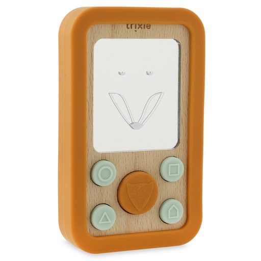 [523090] Trixie | Mutimedia Mr. Fox Mobiel Hout/Siliconen Oranje