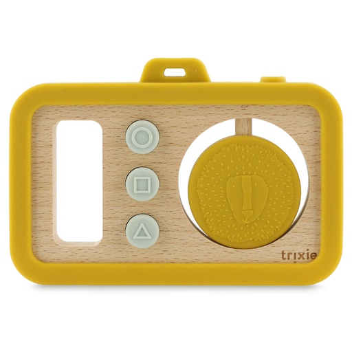 [523092] Trixie | Camera Mr. Lion Hout/Siliconen Geel