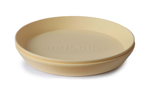 [434813] PLAT BORD, Plates Round, rond, daffodil, geel, uni, PP, 2 stuk(s)