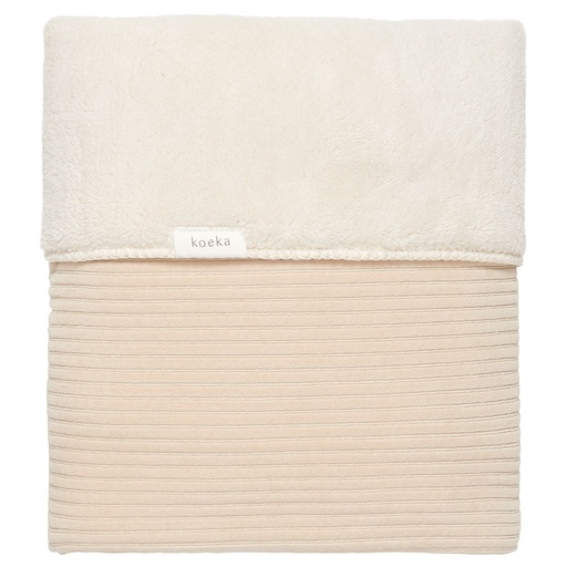 [523363] Koeka | Wiegdeken teddy Vik Sand