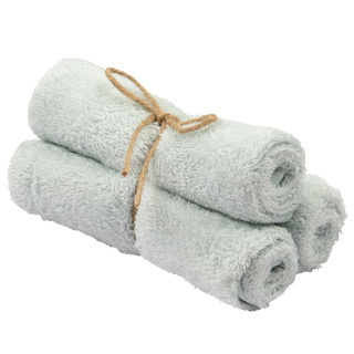 [478108] Timboo | Handdoek Gastendoek Bamboe Riviera Blue 29,5x50cm 3-pack