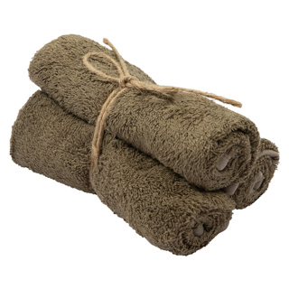 [478109] Timboo | Handdoek Gastendoek Bamboe Jungle Green Groen 29,5x50cm 3-pack