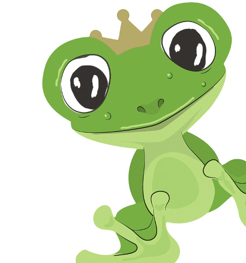 [523916] Servetten Silhouette - Frog Prince Airlaid 33 x 33 cm