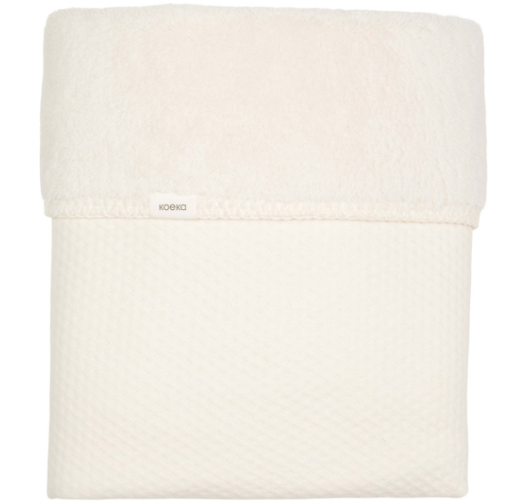 [525304] Koeka | Deken wieg teddy elim warm white 75x100