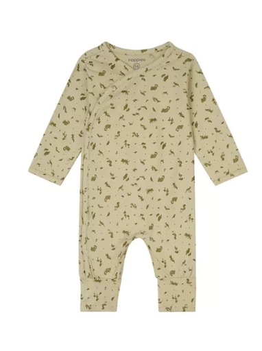 Unisex Playsuit Gador long sleeve allover print Moss Gray