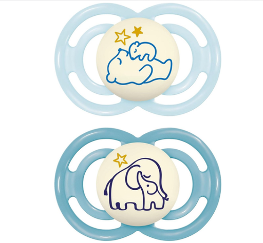 [527471] MAM | Zuigspeen Perfect Night silicon 16+ blauw