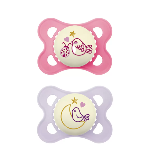 [527493] MAM | Zuigspeen Original Night silicon 0-6 roze