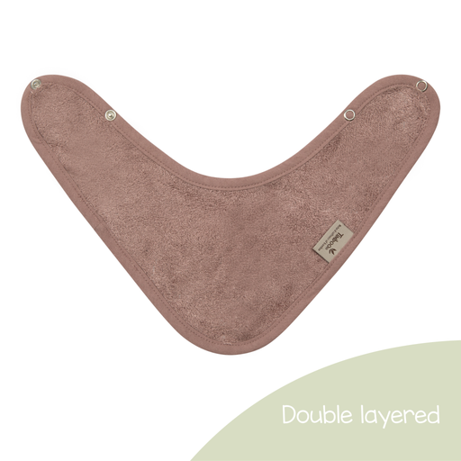 [478149] SPUUGDOEKJE, Timboo mellow mauve, Bandana, roze/paars, drukknopensluiting, 36x20cm, bamboe, 2 lagen, 1 stuk(s)