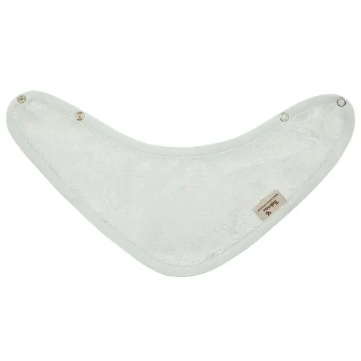 [478154] SPUUGDOEKJE, Timboo riviera blue, Bandana, blauw, uni, drukknopensluiting, 36x20cm, bamboe, 2 lagen, 1 stuk(s)