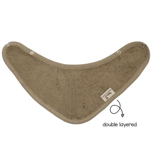 [478155] SPUUGDOEKJE, Timboo jungle green, Bandana, groen, uni, drukknopensluiting, 36x20cm, bamboe, 2 lagen, 1 stuk(s)