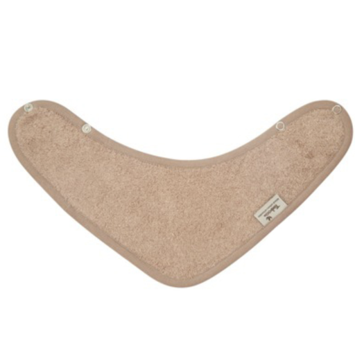 [478157] Timboo | Spuugdoekje/Bandana Dubbellaags Drukknopensluiting Bamboe Savannah Sand Bruin 36x20cm