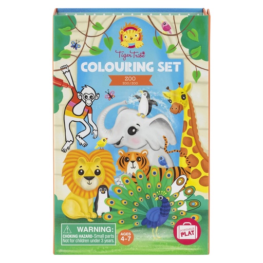 [530103] Tiger Tribe | Colouring Set - Zoo