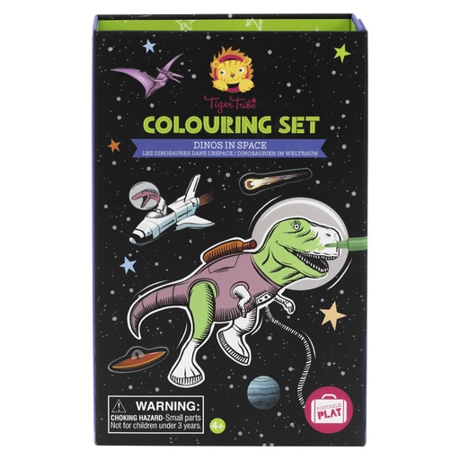 [530104] Tiger Tribe | Colouring Set - Dinos In Space