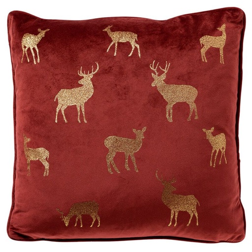 [530662] Dutch Decor | Sierkussen Deer Biking Red 45x45cm 